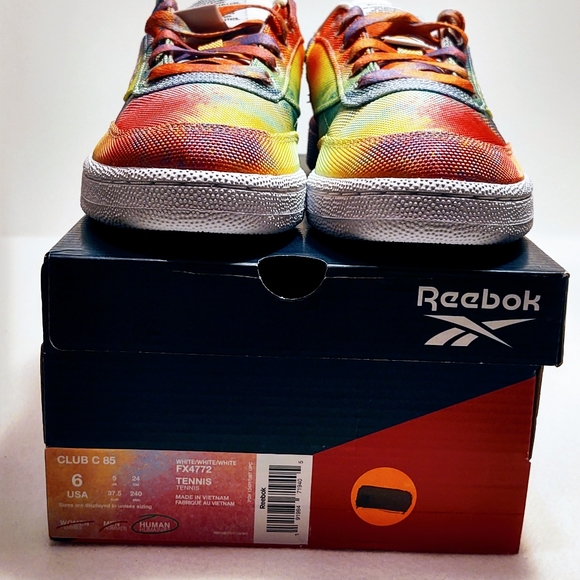 Reebok Club C 85 Pride Multi Color (FX4772) Size 6 - Picture 7 of 15